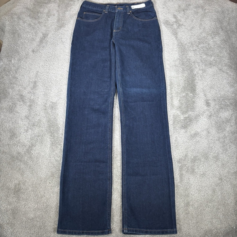 Carhartt Work Jeans Mens 32x36 Modern Fit Straight Dark Wash Blue Denim Stretch